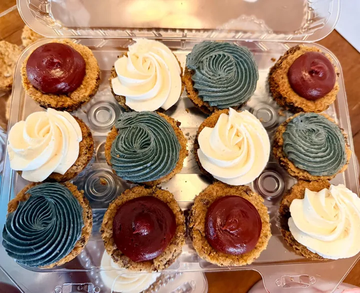 Colorful cookie cake bites made for the Seymour coaches